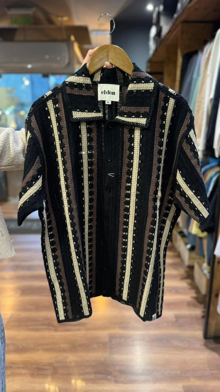 Camisa Tejida Mura Negro