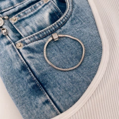 pulseira de berloques insp pandora em aço inox