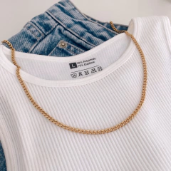 corrente colar inicial banhado a ouro na internet