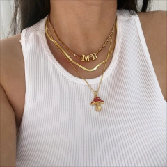 pingente letra inicial banhado a ouro - comprar online