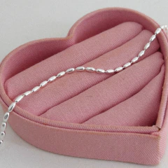pulseira amendoa banhada a prata - comprar online