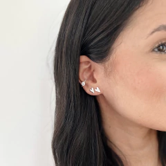 brinco mini coração ponto de luz