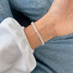 pulseira riviera losango banhada a prata - comprar online