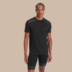 Camiseta Run Comfy Men Noir Black Live!