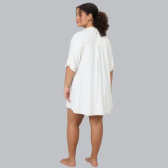 Chemise Manga Curta Off White Alto Giro - comprar online