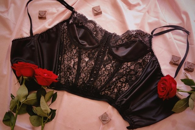 Corselette Anthea - Negro thumbnail 2