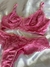 Conjunto de Lingerie em Renda Rosa Seco Sutia sem bojo e aro - Clara - comprar online