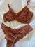 Conjunto de Lingerie em Renda Marrom Sutia sem bojo e aro - Lizzie na internet