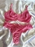 Conjunto de Lingerie em Renda Rosa Seco Sutia sem bojo e aro - Clara