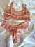 Conjunto de Lingerie em Renda Rosa Claro Sutia sem bojo e aro - Lola na internet