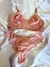 Conjunto de Lingerie em Renda Rosa Claro Sutia sem bojo e aro - Lola