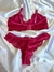Conjunto de Lingerie em Renda Rosa Sutia sem bojo e aro - Mel - comprar online
