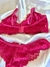 Conjunto de Lingerie em Renda Rosa Sutia sem bojo e aro - Mel na internet