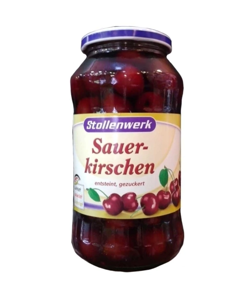 Cerejas morelo em calda