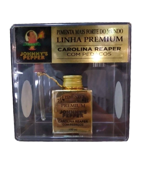 Johnny´s Pepper Carolina Reaper com pedaços (Pimenta mais forte do mundo)