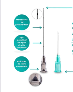 Caixa de 10 unidades microcânulas 22G - Share - comprar online