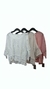 BLUSA LINO ESCOTE V CON GALON