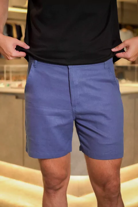 BERMUDA LINHO AZUL INDY