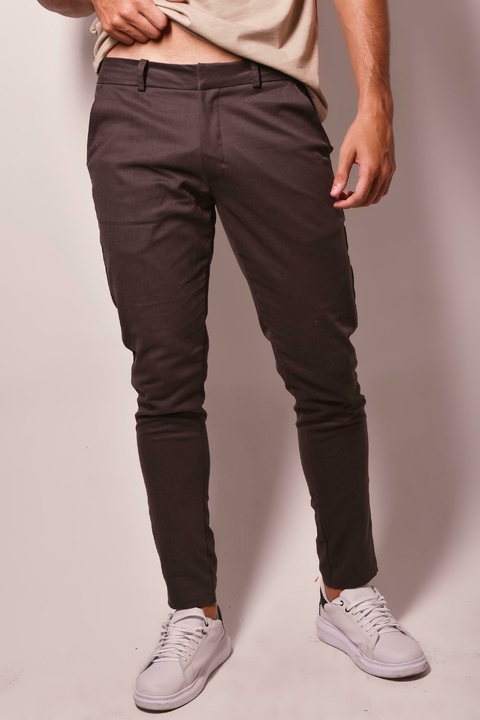 CALÇA SARJA ALFAIATARIA CHUMBO - comprar online
