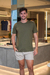 T-SHIRT BÁSICA ESSENTIALS VERDE MUSGO