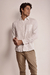 CAMISA LINHO MESCLA BRANCA MANGA LONGA