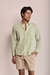 CAMISA LINHO MESCLA VERDE PISTACHE MANGA LONGA