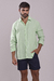 CAMISA LINHO VERDE CLARO MANGA LONGA