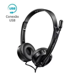 FONE DE OUVIDO RAPPO RA020 USB PRETO - comprar online