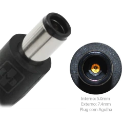 CARREGADOR P/ NOTEBOOK 19,5V 4.62A 7.4 X 5.0 AGULHA - comprar online