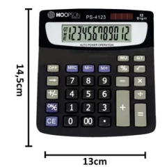 CALCULADORA HOOPSON 12 DIGITOS PS-4123 - comprar online