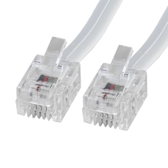 CABO DE TELEFONE RJ11 10 METROS BRANCO CHIP 018-1370 - comprar online