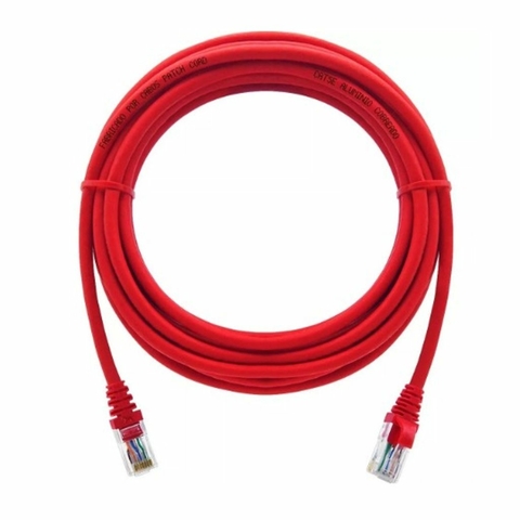 CABO PATCH CORD 5E 1,5 METROS VERMELHO