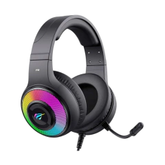 HEADSET GAMER HAVIT H2042D RGB USB E P2 PRETO - comprar online
