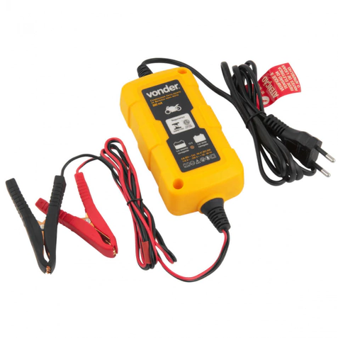 CARREGADOR DE BATERIA MOTO INTELIGENTE 12V 1AH A 30AH CIB003 BIVOLT