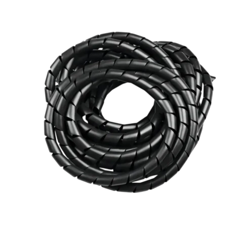 ORGANIZADOR DE CABOS ESPIRAL PRETO COM 12MM 10M