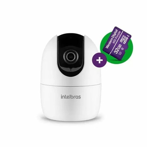 CAMERA IM4 WIFI FULL-HD BRANCA INTELBRAS C/SD 32GB