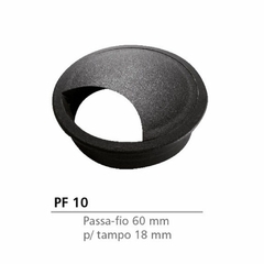 PASSA FIO 60MM PARA MESA PRETO - comprar online