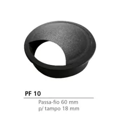 PASSA FIO 60MM PARA MESA PRETO na internet