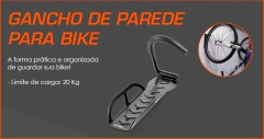 SUPORTE DE PAREDE P/ BICICLETA ATRIO BI054 - PrecisaShop
