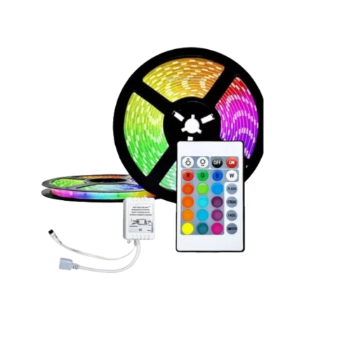 FITA DE LED BRANCO QUENTE RGB C/FONTE IMP