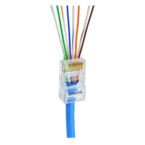 CONECTOR VAZADO CAT6 RJ45