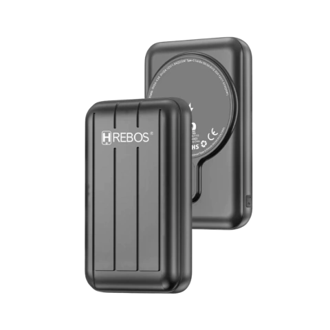 POWERBANK 5000 MAH MAGNÉTICO 15W HREBOS HS-T109
