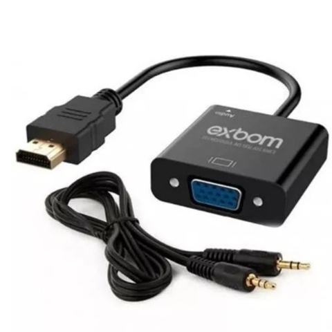 CABO CONVERSOR HDMI P/ VGA FEMEA C/ AUDIO