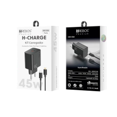 CARREGADOR USB-C/LIGTH 3.0A 45W PRETO CRG-226I IOS