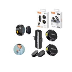 MICROFONE KAIDI KMF4-A SEM FIO DUPLO LIGHTNING