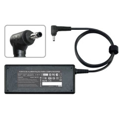 FONTE P/ NOTEBOOK DELL 19.5V 4.62A 4.XX1.7 BULLET MOD782 MAISMANIA