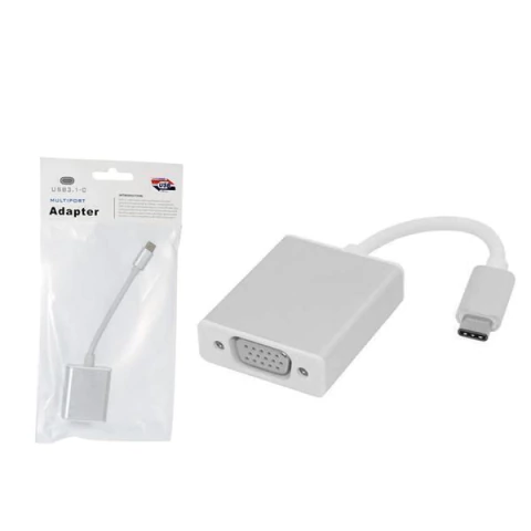 CONVERSOR USB-C VGA FEMEA