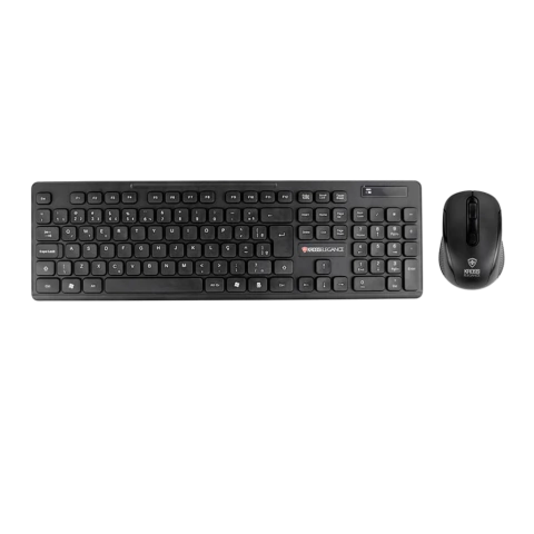 KIT TECLADO E MOUSE USB SEM FIO ELEGANCE KE-KM558V1