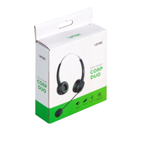 FONE DE OUVIDO HEADSET CORP DUO USB - VK500 PROMO