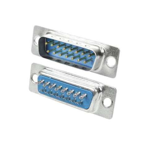 CONECTOR DB15 MACHO 2 VIAS 025-1500